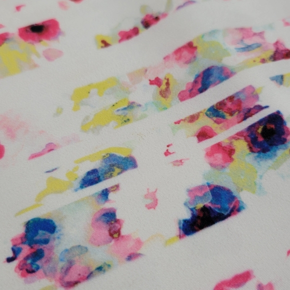 Shoshanna Abstract Floral Stiped Sleeveless Shift Dress Size 6 Anthropologie - Picture 9 of 16